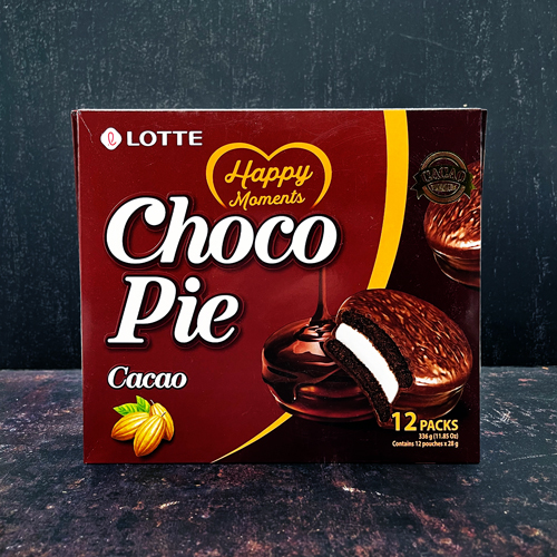 (Lotte) Choco Pie Cacao 12 Pack 336g