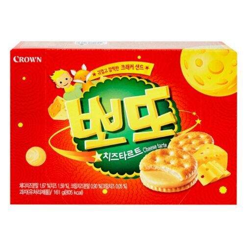 Crown Cheese Tarte Crackers Bbo-Ddo 161g
