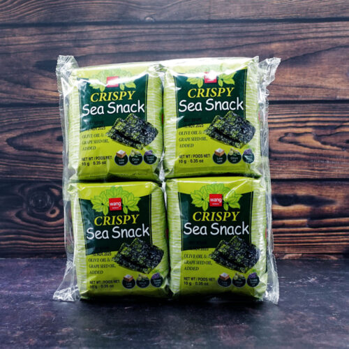 (Wang) Korea Crispy Seaweed Snack Olive & Grape Seed Oil Flavour 10gX4