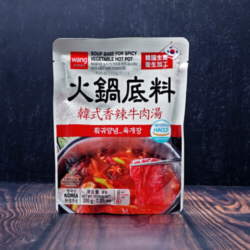(Wang) Korea Spicy Vegetable Hot Pot Soup Base 200g